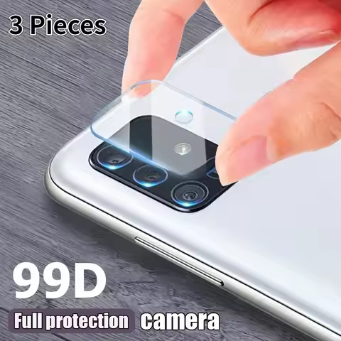 3Pcs Camera Lens Film For Samsung Galaxy A51 A71 Note 20 S20 S21 Ultra Plus FE A31 A21S M31 A02 A12 
