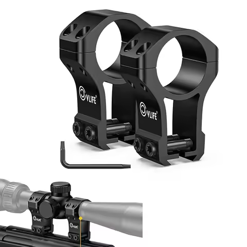 CVLIFE 1 inch Scope Rings Optics Mount Kit compatible with Dovetail 11 mm or 3/8 Rails 2 Pieces Alum