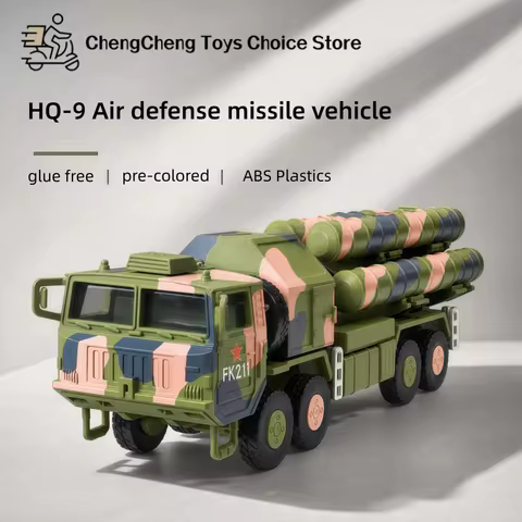 1/72 Chinese HQ-9 Anti-Aircraft Missiles System Creative Military Vehicle Model Decor DIY Assembled 