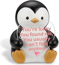 Cute Penguin Love Figurine for Couples, Funny Romantic Gift for Boyfriend Girlfriend Husband Wife, A