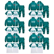 Squid Game Boy Girls Jacket Green Pants Digital Print 456.067.001 Trend Hot Selling New Tracksuit
