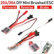 20A ESC 30A Brushed ESC RC ESC 2KHz Forward Reverse for 1/16 1/18 Remote Controller Boat Car 20A Min