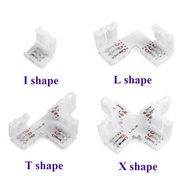 5PCS LED Strip I/L/T/X Shape Connector 2PIN 3PIN 4PIN 5PIN 6PIN Free Soldering Connector for 5050 RG
