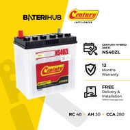[ FREE INSTALLATION ] Bateri Kereta NS40ZL | Century Hybrid WET | Car Battery | Perodua Kancil Kelis