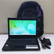 Laptop Acer Aspire E14 E5-475-354E / 6th Gen Core i3 / 128GB SSD M.2 NVMe PCIe + 1TB HDD include Bag