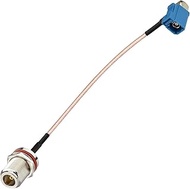 BINGFU Fakra Z Female Right Angle to N Bulkhead Jack 5.9inch RG316 Cable Adapter Converter Jumper Co