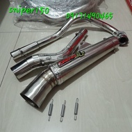 Daeng sai4 pipe for SNIPER 150 stainless