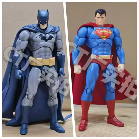 New Batman and Superman Hush Mafex 105 DC Justice League 1/12 scale 15cm all joint movable PVC figur
