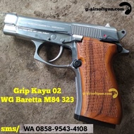 Jual Grip kayu jati motif Archer Full m84 323 archer cougar Murah