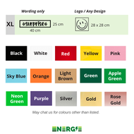 ENERGIE Iron On Sticker Custom Sticker Baju Stiker Baju Iron Heat Transfer Vinyl Iron On Name Tag Cu