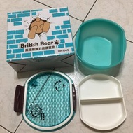英國熊鑽石紋便當盒