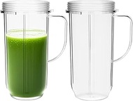 650 ml Cup Juicer Cups Compatible with Nutribullet Magic Bullet 200 W Electric Mixer - 22 oz Cup Lar