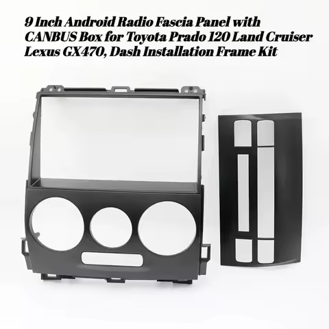 9 Inch Android Radio Fascia Panel with CANBUS Box for Toyota Prado 120 Land Cruiser Lexus GX470, Das