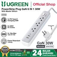 UGREEN Power Strip 6 IN 1 Socket + Adapter 30W USB A USB C 15143