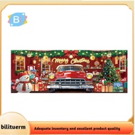[bilituerm]16x7ft Christmas Garage Door Backdrop Decorations Red Truck & Christmas Backdrop Hanging 
