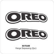 Cutting Sticker Stiker OREO Logo Set Motor Scoopy Vespa Mio fino Beat Supra PCX N Max ADV Smash Vari