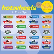 Hotwheels Name Label Sticker