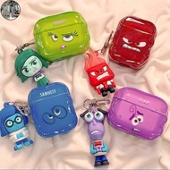 NC Earphone Case For Airpods 4 Pro 2 3 1 Cool Inside Out Cartoon Design Shockproof Soft TPU Bluetoot