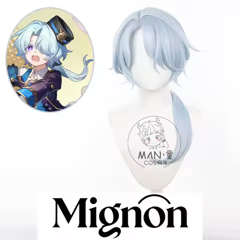 Honkai: Star Rail Misha Cosplay Wig Teased Fringe Scalp Halloween Gift