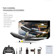 rc plane big size 2.4G Remote Control Plane Black Hawk Glider with Gyro and LED