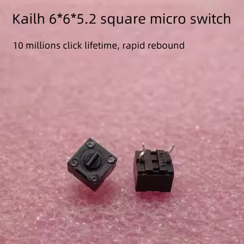 HUANO Kailh Square Mouse Micro Switch 6*6*5.2mm Silent Button For Razer Deathadder 2013 Logitech G P