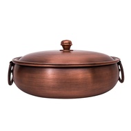 WK/Hot Pot Pure Copper Extra Thick Household Induction Cooker Gas Two-Flavor Hot Pot Retro Instant-Boiled Mutton Making