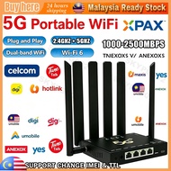 【Ready Stock】 5G Wifi 6 Router CP502 NR CPE Portable Wireless Modem Home Router 2500Mbps Dual Band W