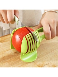 多功能水果切割器,適用於檸檬、番茄等水果,並帶有手柄,適用於家庭使用