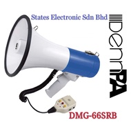 DENN DMG-66SRB Hailer PowerMegaphone(Siren/Record/DC Rechargeable Battery/DC 12V input/Built-in Micr