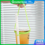 Silicone Cup Holder Handle Coffee Tumbler Carrier 5 Drink Bags