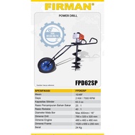 Mesin Bor tanah Earth Auger Firman FPD 62SP Drill 10inch 250MM