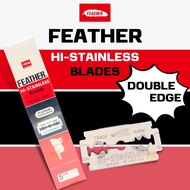 FEATHERใบมีดโกน ขนนก(กล่อง 20 ตลับ) Feather razor blade (box of 20)