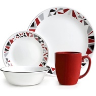 Corelle Livingware Mosaic Red 16-pc Dinnerware Set
