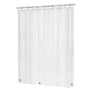 Transparent Plastic Transparent Shower Curtain Air Conditioning Kitchen Partition Curtain Door Curtain Waterproof Shade Curtain Block Bath Curtain Bathroom Punch-Free