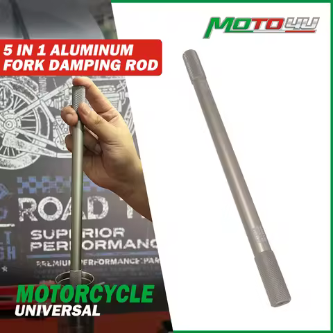 MOTO4U 5 in 1 Motorcycle Aluminum Fork Damping Rod Maintenance Repair Tool Accessories M10*1.0/M10*1