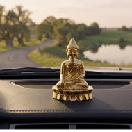 Mix Metal Buddha for Car Dashboard or Alter | Buddah Idol for Car Dashboard Home & Office Table - De