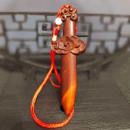 Light Lightning Stitch Peach Wood Lightning Stitch Auspicious Cloud Pendant Baby Portable Pure Handm