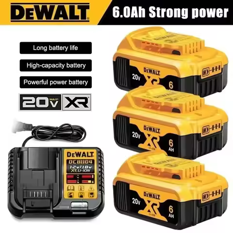 DeWALT Original Battery 20V/60V 6Ah 9Ah MAX FlexVolt for DCB606 DCB205 DCB206 DCB209 DCB182 Power To