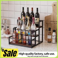 Coffee Syrup Rack 3-Storey Storage Rack Wine Rack Wine Rack Kitchen Seasoning