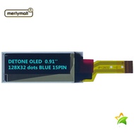 MERLYMALL OLED Screen Board, 12Pin 128x32 OLED Screen Display, inteligente 12P SPI 0.91 OLED LCD Dis