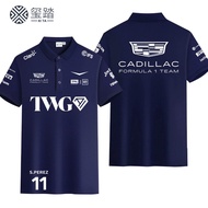 2026 Cadillac F1 Team No. 24 Zhou Guanyu Racing Suit Surrounding T-shirt Men's Fan Commemorative Pol