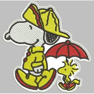 BCP-660 SNOOPY WOODSTOCK RAIN SPRING PATCH EMBROIDERED LOGO/EMBLEM ACCESSORIES