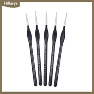 [Hillarys] 5Pcs 00000 Precision Fine Tip Paint Brush Set For Acrylic Models Mini Miniature Detail Ny
