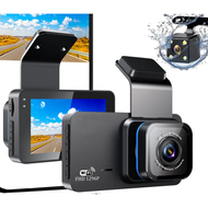 WIFI Dash Cam กล้องติดรถยนต์4k 1296P กล้องติดรถยน2025 2กล้อง มีมุมกว้าง170° ที่สุดของความคมชัด รุ่นT