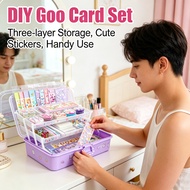 DIY Goo Card Set Storage Box Hand Account Sticker Goo Card Sticker Goo Chuck Goo Card Cute Sticker C