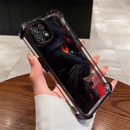 Case For Samsung A22 5G A22s 5G F42 5G Elegant Cat Phone Transparent Silicone Protective Cover Shock