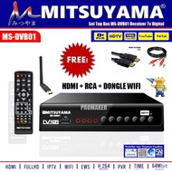 Cod Mitsuyama Set Top Box Tv Digital Paket Lengkap Hdmi Rca Dongle