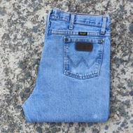 W8/38 Used Jeans Wrangler Model 36MWZ Slim Fit Actual Waist 38 "Full Length 47" Leg Tip 8.5 "Made Me