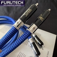 One pair FURUTECH DAS-4.1 Top-of-the-line RCA cable Alpha OCC conductor HiFi weapon with Silver-WBT 