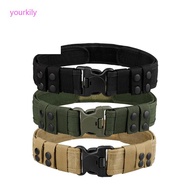 Tactical S Outer Belt Velcro Outdoor Mountaineering Camping Military Training Belt Duty Acrylic Fabric Belt